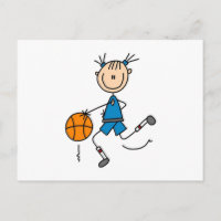 Strichmännchen Girl Basketball Basketball Spielert