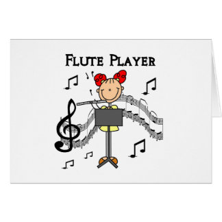 Strichmännchen Girl Flute Player Tshirts und Gesch