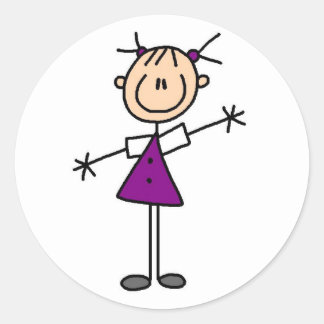 Strichmännchen Girl Sticker