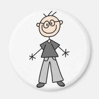 Strichmännchen Grandpa Magnet