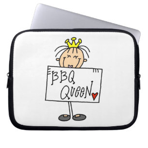 Strichmännchen GRILLEN Queen Laptopschutzhülle
