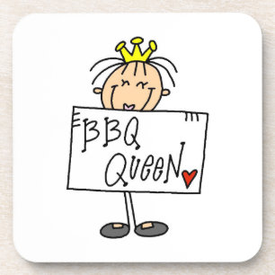 Strichmännchen GRILLEN Queen Untersetzer