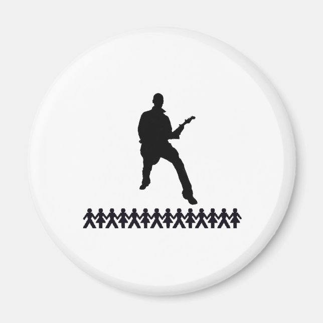 STRICHMÄNNCHEN GUITAR MAGNET (Vorne)