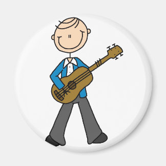 Strichmännchen Guitarist Magnet
