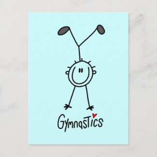 Strichmännchen Gymnastik - Tshirts und Geschenke Postkarte