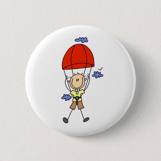 Strichmännchen-Himmel-Taucher-Knopf Button
