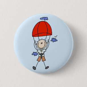 Strichmännchen-Himmel-Taucher-T-Shirts und Geschen Button