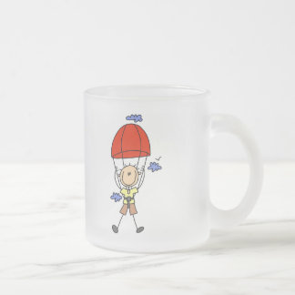 Strichmännchen-Himmel-Taucher-T-Shirts und Mattglastasse