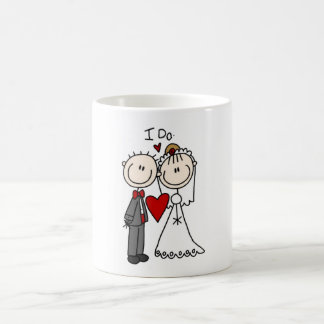 Strichmännchen Hochzeit und Hochzeit Kaffeetasse