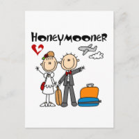 Strichmännchen Honeymooner T - Shirt und Geschenke