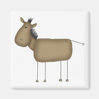 Strichmännchen Horse Tshirts und Geschenke Magnet