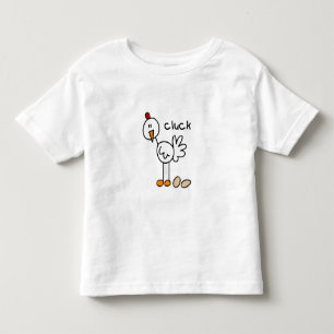Strichmännchen-Huhn Kleinkind T-shirt