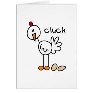 Strichmännchen-Huhn-T-Shirts und Geschenke