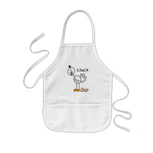 Strichmännchen-Huhn-T-Shirts und Geschenke Kinderschürze