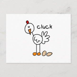 Strichmännchen-Huhn-T - Shirts und Geschenke Postkarte