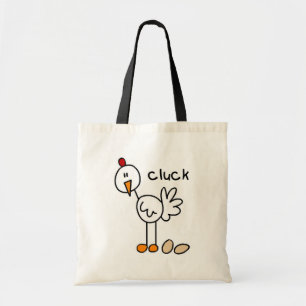 Strichmännchen-Huhn-T-Shirts und Geschenke Tragetasche