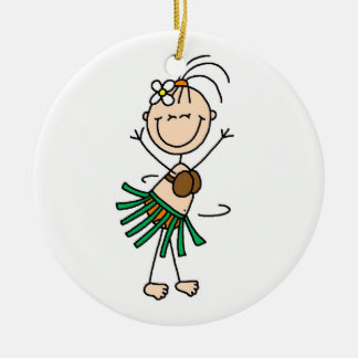 Strichmännchen Hula Tanz-Verzierung Keramik Ornament