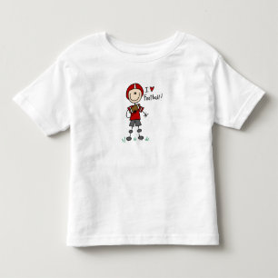 Strichmännchen I Liebe Fußball T - Shirt und Gesch
