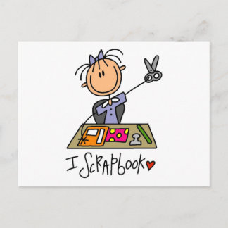 Strichmännchen I Scrapbook Tshirts und Geschenke Postkarte