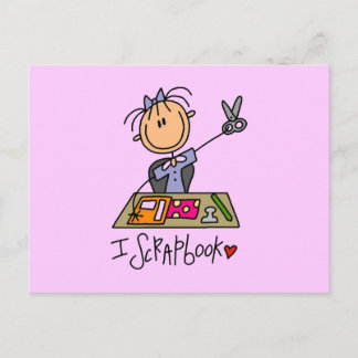 Strichmännchen I Scrapbook Tshirts und Geschenke Postkarte