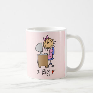 Strichmännchen-InternetBlogger Kaffeetasse