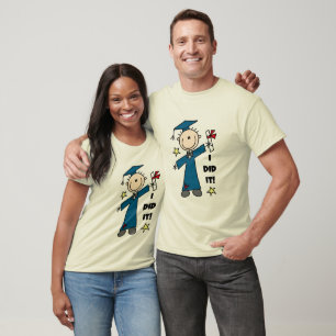 Strichmännchen-Jungen-Absolvent-T - Shirts und