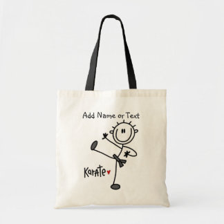 Strichmännchen-Karate kundengebundene Tasche