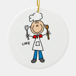 Strichmännchen Keramik Ornament