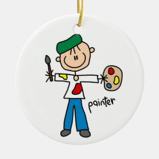 Strichmännchen Keramikornament