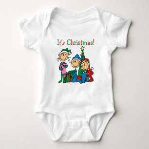 Strichmännchen Kinder Weihnachtsgeschenke und Gesc Baby Strampler