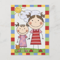 Strichmännchen Kinderkarten und Geschenke