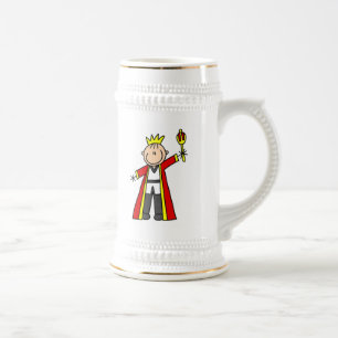 Strichmännchen King Bierglas