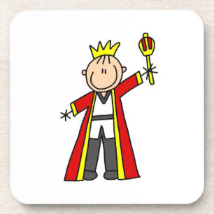 Strichmännchen King Untersetzer