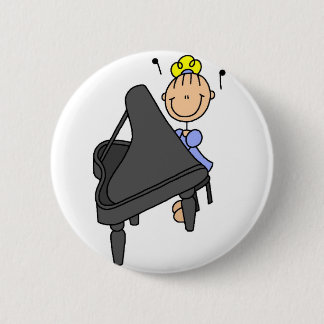 Strichmännchen-Klavier-Knopf Button