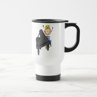 Strichmännchen-Klavier-Tasse Reisebecher