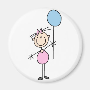 Strichmännchen Kleinkind Magnet