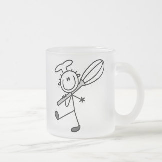 Strichmännchen-Koch mit Kohlenwipper Mattglastasse