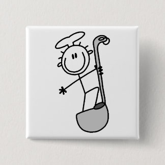 Strichmännchen-Koch mit Schöpflöffel Button