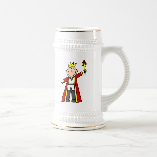 Strichmännchen-König Bierglas (Rechts)
