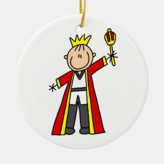 Strichmännchen-König Keramikornament