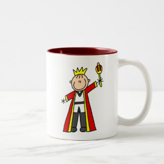 Strichmännchen-König Zweifarbige Tasse