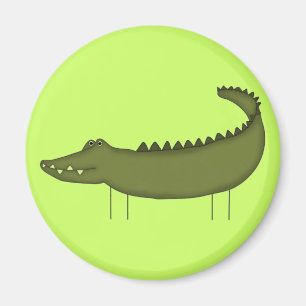 Strichmännchen Krokodil T-Shirts und Geschenke Magnet