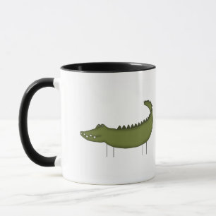 Strichmännchen Krokodil T-Shirts und Geschenke Tasse
