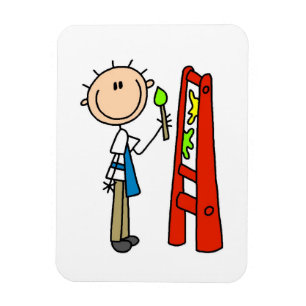 Strichmännchen-Künstler Magnet