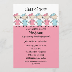 Strichmännchen-Mädchen-u. Einladung