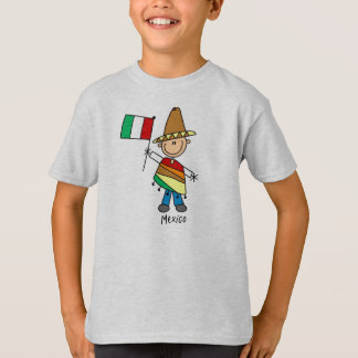 Strichmännchen-Mexiko-Shirt T-Shirt