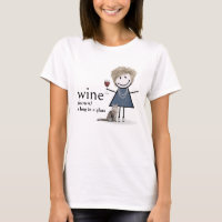 Strichmännchen mit Wein und Katze