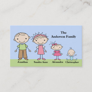 Strichmännchen MOME-Calling Cards Telefonnummerkarte