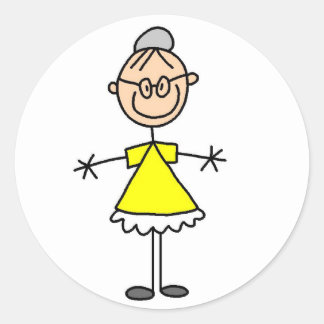 Strichmännchen Oma Sticker