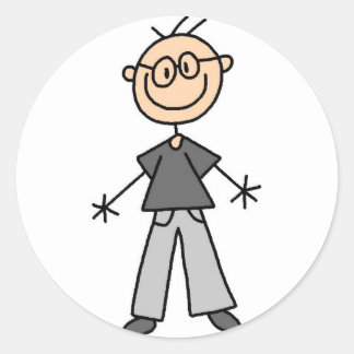Strichmännchen Opa Sticker